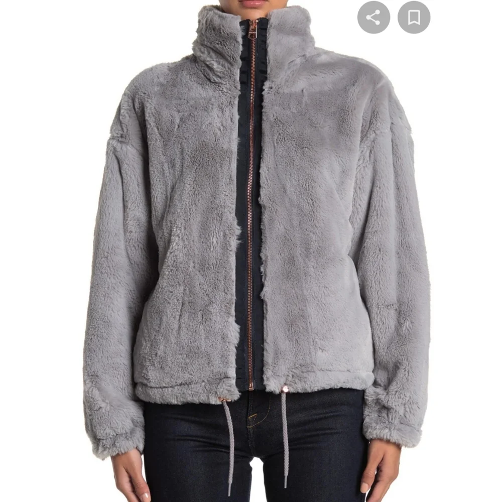NWT Lucky Brand Faux Fur Coat